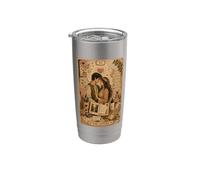 The Lovers Tarot Card Scrapbook Design Bicchiere termico in acciaio inox doppia parete