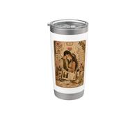 The Lovers Tarot Card Scrapbook Design Bicchiere termico in acciaio inox doppia parete
