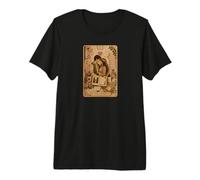 The Lovers Tarot Card Scrapbook Design Maglietta Premium