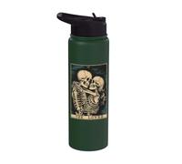 The Lovers Vintage Tarot Card - Gothic Halloween Tee Stainless Steel Insulated Water Bottle