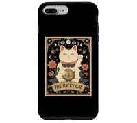 The Lucky Cat Maneki Neko - Tarocchi giapponesi con luna strega Custodia per iPhone 7 Plus/8 Plus