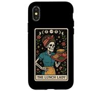 The Lunch Lady Cafeteria Worker Scheletro Tarocchi Carta Strega Custodia per iPhone X/XS