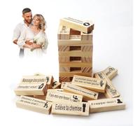 The Lust Tower Blocks, gioco impilabile in blocchi di legno per coppie, gioco a torre di blocco super sfacciato per adulti, tower stack gioco impilabile blocco di legno per coppie, appuntamenti