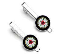 The Luther Rose Divertente Fermacravatta Fermacravatta Clip Fermacravatta Clip Regolare Cravatta Regali Decorativi Per Gli Uomini, 5.5x2.2cm, Metallo
