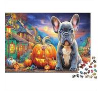 The Magic Bucket Next to The Pumpkin Lantern Pet Puzzle 1000 Pezzi Giochi - Adulti Per, Rilassamento Per Ottimo E Tempo Familiare, Parete Da Decorazione E Regalo 70x50cm/1000pcs