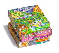 The Magic Puzzle - Confezione da 3 Serie Due: The Busy Bistro, Le Grotte di Cristallo e La Festa della Foresta - Puzzle da 1000 Pezzi