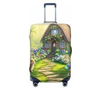 The Magical Easter Path - Copertura elastica per bagagli da viaggio, con stampa, antigraffio, Nero , M
