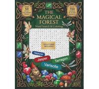 The Magical Forest: Word Search & Coloring: A Relaxing Fantasy Activity Book for Adults