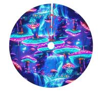 The Magical Mushroom Forest Glow Western Christmas Decor stampato albero di Natale gonna per Natale vacanza Capodanno festa ornamento