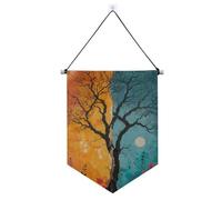 The Magical Tree striscioni da appendere con asta telescopica Banner decorazioni da cortile all'aperto per festival e giorni speciali