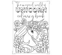 The magical world of unicorn coloring book