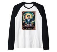 The Magician Tarocco Card - Design vintage Manifestation Power Maglia con Maniche Raglan
