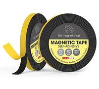 The Magnet Shop Coppie di nastri magnetici TMS B | Strisce magnetiche autoadesive lunghe per porte, zanzariere e tende | Facile da attaccare | utilizzare come chiusura (normale, 5 m + 5 m)