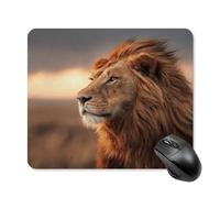 The Magnificent African Lion Tappetini per Il Mouse Portatile Mousepad Soffice Tappetino per Mouse per Ufficio Lavoro Computer 25X30Cm