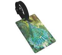 The Magnifico Pavone Durevole Etichette per Bagagli-Cruise Bagagli, Etichette da Viaggio per Bagagli, Facile da Identificare, Materiale PVC
