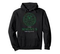 The Magnus Archives Round Owl Logo Horror Podcast Series Felpa con Cappuccio