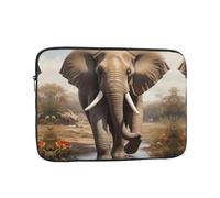 The Majestic Elephant - Custodia per laptop da 12", sottile e portatile, adatta per viaggi in ufficio e pendolari