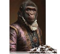 The Majestic Gorilla Puzzle Impossible 1000Pcs Decorazione Per La Casa. Rilassamento E Intelligence Per Adulti E Bambini Da 12 Anni 1000pcs (75x50cm)