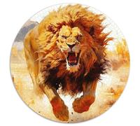 The Majestic Lion 1000 Pezz Puzzle Rotondo GiocoDivertimento Familiare Lion Rompecabezas Creativo Bambini 1000pcs (67.5x67.5cm)