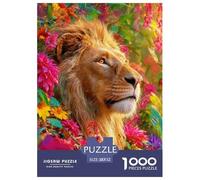 The Majestic Lion Jigsaw Puzzle Impossibili 1000Pcs Animal Decorazione Per La Casa. Giochi Rilassamento E Intelligence Per Adulti E Bambini Da 12 Anni 52x38cm/1000pcs
