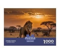 The Male Lion on The Grassland Puzzle Giochi 1000 Pezzi Regalo Per Amore E Amico Arte Interesting Puzzle Adulti Idea Regalo Per 70x50cm/1000pcs