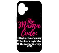 The Mama Code Divertente Maternità Mamma Vita Genitore Mamma Custodia per iPhone 16