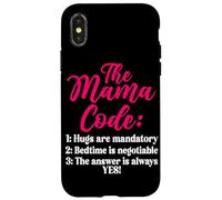 The Mama Code Divertente Maternità Mamma Vita Genitore Mamma Custodia per iPhone X/XS