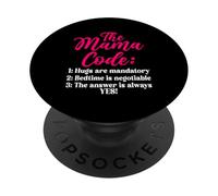 The Mama Code Divertente Maternità Mamma Vita Genitore Mamma PopSockets PopGrip Adesivo