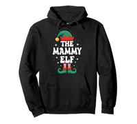 The Mammy Elf Divertente Natale Corrispondente Gruppo Familiare Felpa con Cappuccio