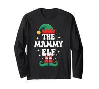 The Mammy Elf Divertente Natale Corrispondente Gruppo Familiare Maglia a Manica