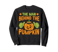 The Man Behind The Pumpkin for Halloween Felpa