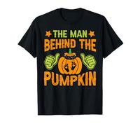 The Man Behind The Pumpkin for Halloween Maglietta