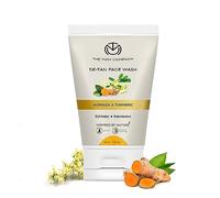 The Man Company De Tan Detergente viso per uomo con curcuma e moringa - 100 ml, rimozione dell'abbronzatura, controllo dell'olio e anti-inquinamento, sblocca i pori, pulizia profonda