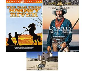 The Man from Snowy River & Quigley Down Under Australian Western Double Feature 2 DVD Set con Bonus Art Card