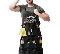 The Man Grembiule qualità Premium Grembiuli da Barbecue con 7 Tasche per i