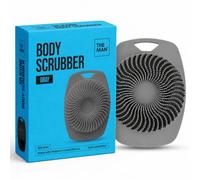 The Man - Scrub corpo in silicone per uomo, alternativa alla luffa, grigio | Tampone per il corpo in silicone e scrubber doccia da uomo con setole morbide per una facile pulizia
