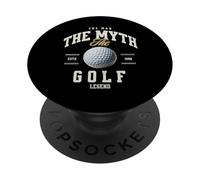 The Man The Myth Golf Legend - Maglietta divertente con citazione sul golf PopSockets PopGrip Adesivo