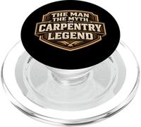 The Man The Myth The Carpentry Legend Funny Carpenter Joke PopSockets PopGrip per MagSafe
