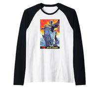 The Mandalorian And Grogu AT-RT Escape Mando & Grogu Poster Maglia con Maniche Raglan