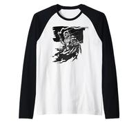 The Mandalorian And Grogu Bounty Hunter Gunslinger Decal Art Maglia con Maniche Raglan