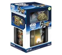 Mandalorian Grogu Set regalo tazza sottobicchiere portachiavi, licenza ufficiale Star Wars, set di accessori per tazza da caffè, regalo per fan