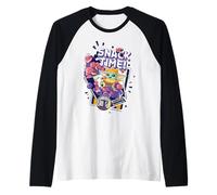 The Mandalorian And Grogu Snack Time! Bounty Hunters Chibi Maglia con Maniche Raglan