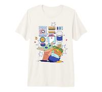 The Mandalorian And Grogu The Child Surrounded By Snacks Maglietta Premium