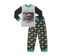 The Mandalorian Baby Yoda Power Nap - Pigiama lungo per bambini Star Wars, Grigio, 9-10 Years