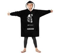 The Mandalorian Felpe con Cappuccio per Ragazzi Felpa Coperta di Pile Oversized di Baby Yoda (Nero)