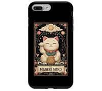 The Maneki Neko Gatto Giapponese Tarocchi Lucky Witchy Moon Custodia per iPhone 7 Plus/8 Plus