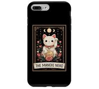 The Maneki Neko Gatto Giapponese Tarocchi Lucky Witchy Moon Custodia per iPhone 7 Plus/8 Plus