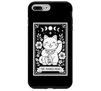 The Maneki Neko Gatto Giapponese Tarocchi Lucky Witchy Moon Custodia per iPhone 7 Plus/8 Plus