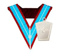 THE MASONIC COLLECTION - Collare Mark Past Masters con gioiello collare per maestri passati - Finemente fatto a mano - Viene fornito in custodia in cellophane - Un utile accessorio regalo per uomini