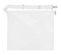 THE MASONIC COLLECTION Grembiule da apprendista di primo grado, in pelle di agnello/finta pelle, cintura regolabile, idea regalo per uomini massoni